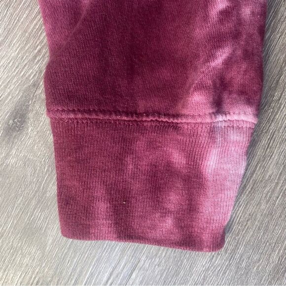 Boys Burgundy Tie-Dye Hoodie Skull Logo Streetwear - Picture 5 of 11